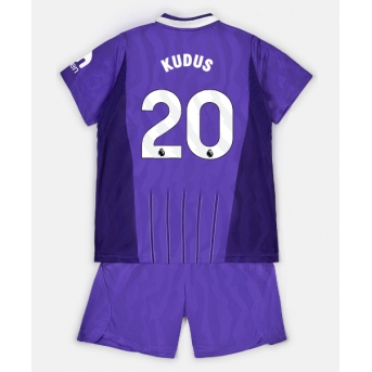 Tottenham Hotspur Mohammed Kudus #20 Maglia Gara Terza Repliche 2026-27 Bambino Maniche Corte